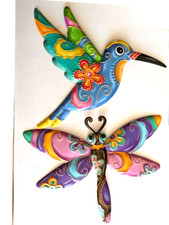 2 x Colourful dragonfly & blue