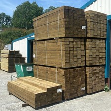 Treated railway sleepers - railway,