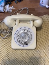 Vintage GPO 706L Rotary Landline Telephone Original Retro Cream