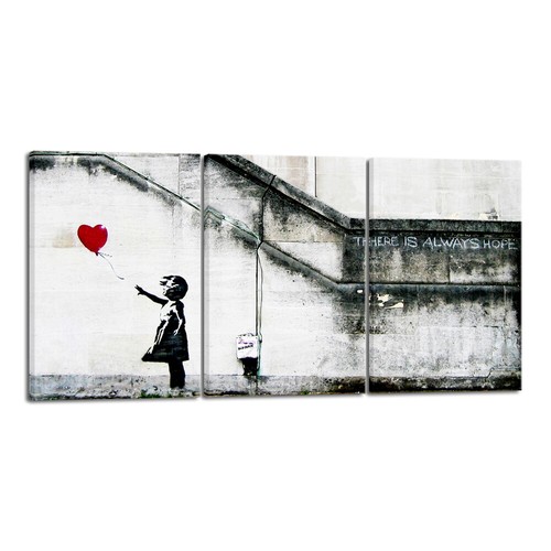 Piece banksy grafitti girl - banksy,