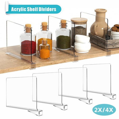 Clear shelf dividers - shelf,