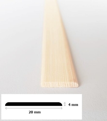 Pine flat trim moulding - flat,