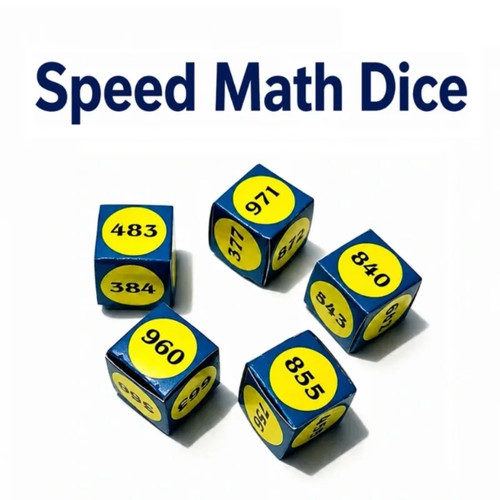 Speed math dice mentalism - dice,