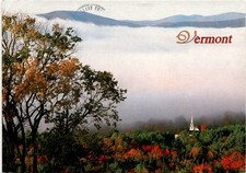 Vermont, Waterford, Burlington, Ben & Jerry, Weston, Rockingham, Postcard