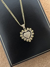 9ct Gold CZ Large Vintage