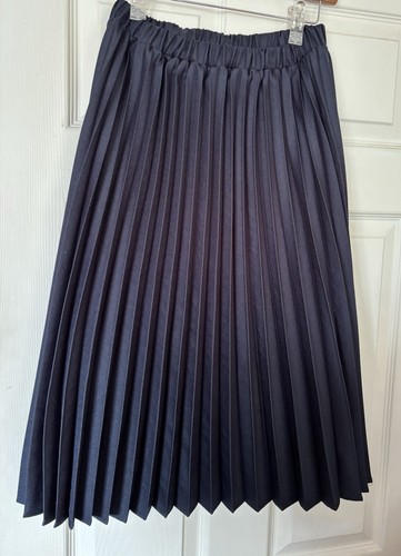 Damart navy pleated skirt size - skirt,