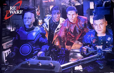 Rare Vintage 1994 Official Red Dwarf Poster Starbug 1 Cockpit Mike Vaughan