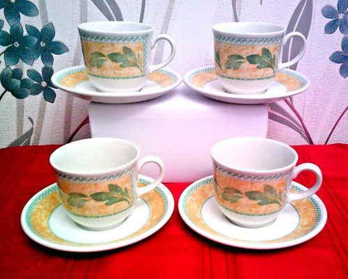 Staffordshire tea cups - tea,