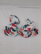 Freya Palm Paradise Bikini Top Size 34D White Floral New F2