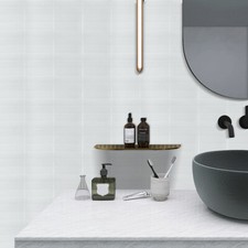 Pack of 30 3D Mosaic Tile Bricks for Bathroom Kitchen Stick on Wall Tile Sticker