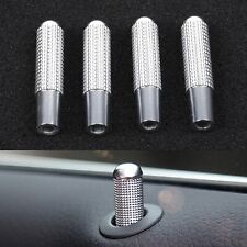 For-Mercedes-Benz E/C Class GLE Class Metal 4 Door Lock Pins Knob Sliver Set