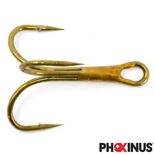 Phoxinus Bronze Treble Fishing Hooks. Sea lures traces pike bass perch zander