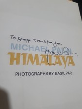 Himalaya By Michael Palin Book Hardback Signed As Pictured
