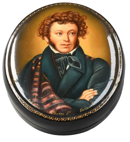 Vintage russian lacquer box - russian,