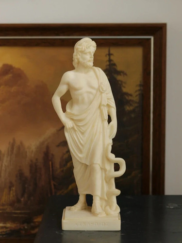 Vintage asclepius greek god - asclepius,