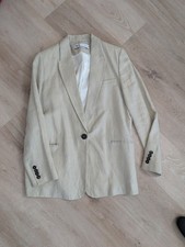 Zara Linen Blazer Beige