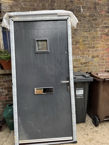Composite front door - front, and
