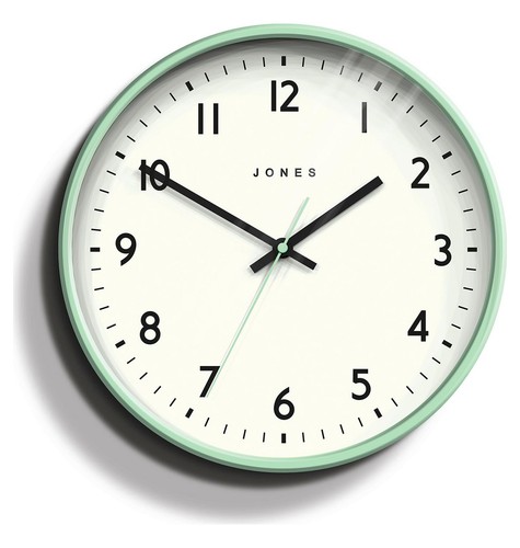 Jones jam wall clock - jones, mint