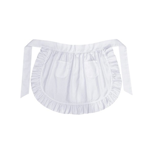 White maid apron - white,