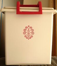 Tupperware .Rice Carrier.Potatoes &  Handle.Largest Item Made. Craft Storage.