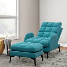Velvet Recliner Armchair