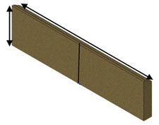 2 Part Rear Fire Brick