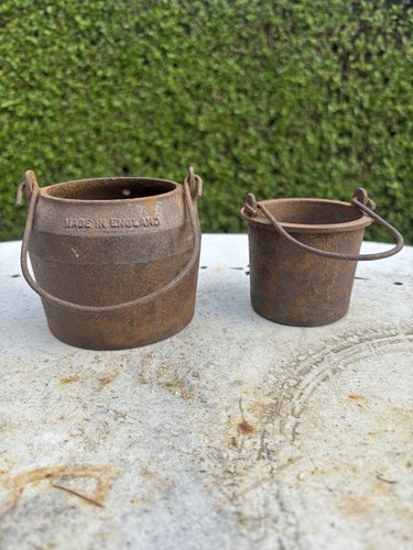 Vintage glue pot smelting - pot, pots