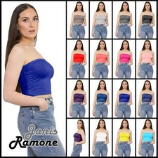 Womens Strapless Boob Tube