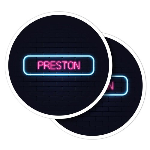 Vinyl stickers neon sign - stickers,