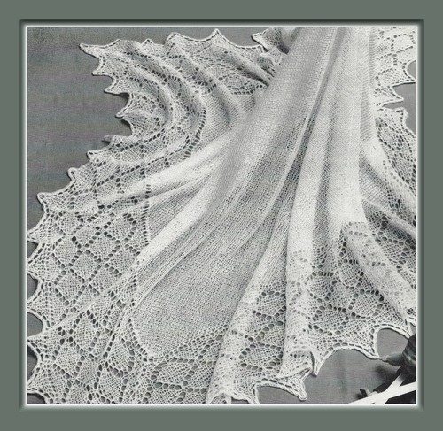 Baby heirloom shawl knitting - baby,