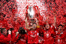 ICONIC 2005 CHAMPIONS LEAGUE PHOTO STEVEN GERRARD LIVERPOOL FC PHOTO PRINT