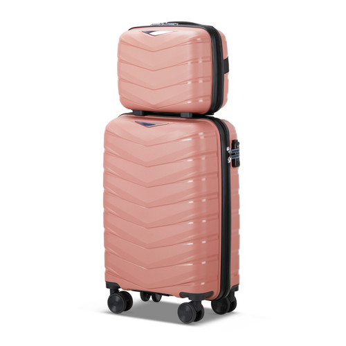 Rose gold stripe piece - rose, v-stripe