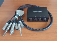 D'Addario XLR TRS Multicore Stage Box Snake DSub Neutrik Cable Lynx - New