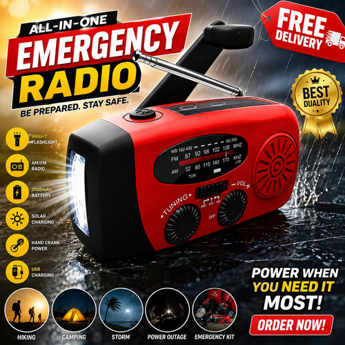 Emergency wind solar hand - wind, up