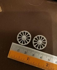 1/76 Hinchliffe Napoleonic - WW1 Cart Limber Carriage Wheels metal Spares x2 