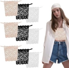 9Pcs Lady Lace Clip-on Mock