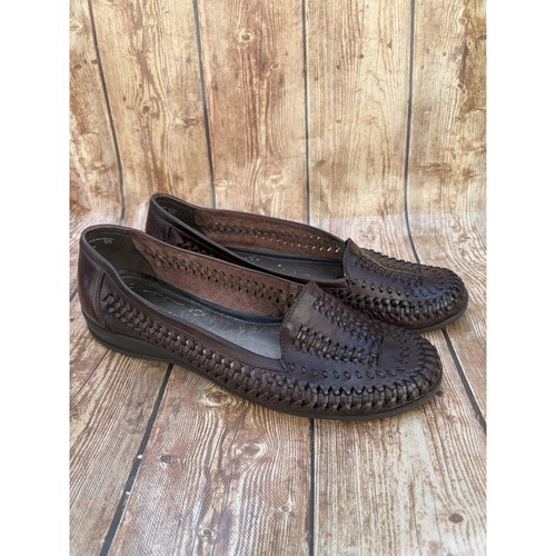 Covington brown woven leather - brown,
