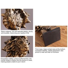 AVivid Lion Head Sculpture