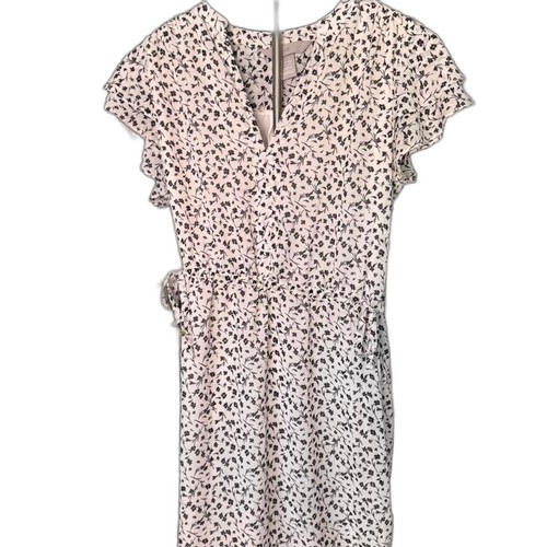 Black floral midi dress - midi,