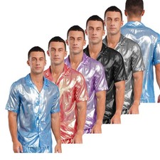 Mens Button Blouses Regular