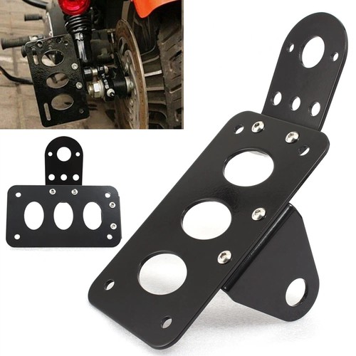 Black side mount license - black,
