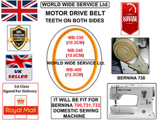 BERNINA 700 SERIES DOUBLE TEETH MOTOR DRIVE BELT MB-330,340,400 DOMESTIC MACHINE