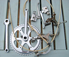 Vintage Raleigh Bicycle Spares Parts Chain set Chainwheel Handles Brakes cables