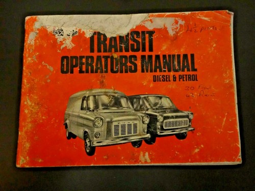 Ford transit operators manual - transit,