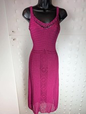 Amaranto Crochet Midi Dress