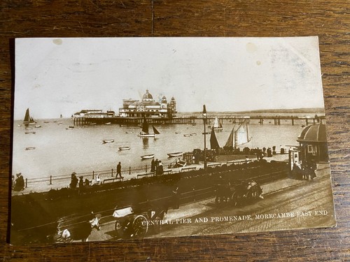 Postcard morecambe pier - postcard-,