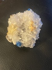 RARE.   Cavansite On Stilbite Crystals: Wagholi Quarries . Pune , India