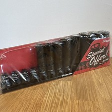 Snap-On 8pc 3/8" 6-Point Deep Impact Socket Set 10mm-19mm w/Rail NOS UK