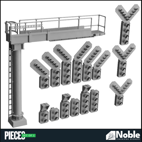 Signal gantry aspect heads - aspect,