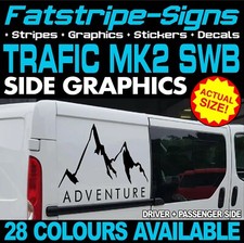 to fit RENAULT TRAFIC SWB MK2 ADVENTURE MOUNTAINS STICKERS GRAPHICS CAMPER VAN